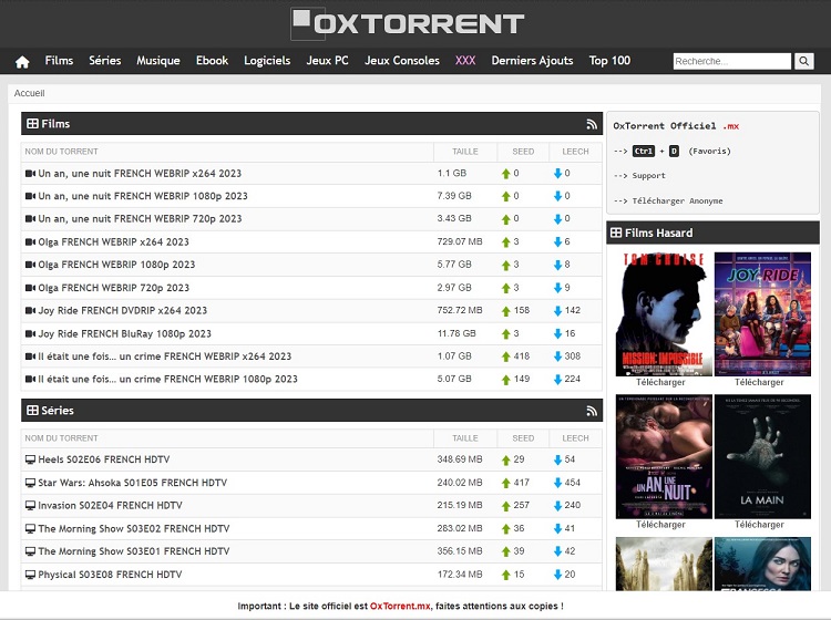 Oxtorrent APK